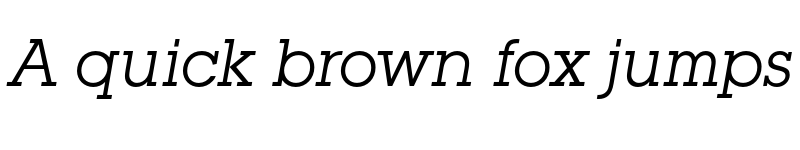 Preview of FONTSPRING DEMO - Square Serif Italic font