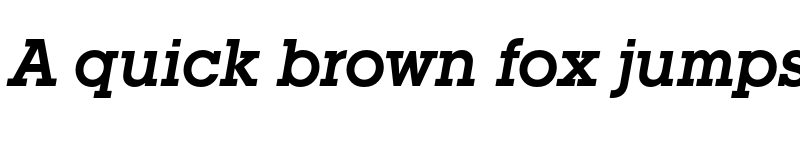 Preview of FONTSPRING DEMO - Square Serif Light Bold Italic font