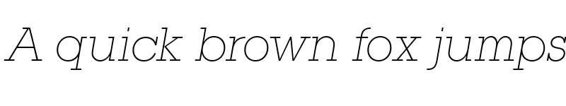 Preview of FONTSPRING DEMO - Square Serif Light Italic font