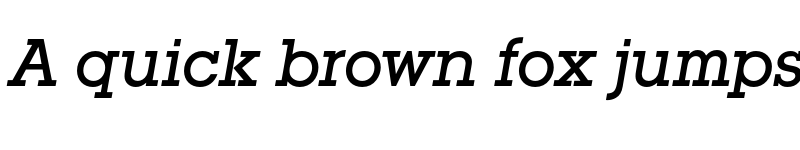 Preview of FONTSPRING DEMO - Square Serif Medium Italic font