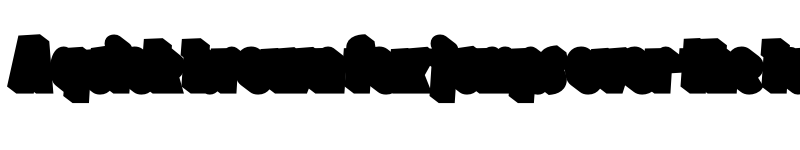 Preview of FONTSPRING DEMO - Squick Densa Shadow Regular font