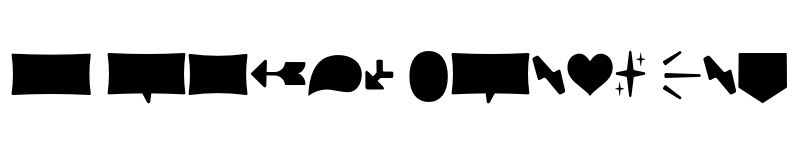 Preview of FONTSPRING DEMO - Squick Dingbat Regular font