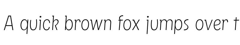 Preview of FONTSPRING DEMO - Squick Light Regular font