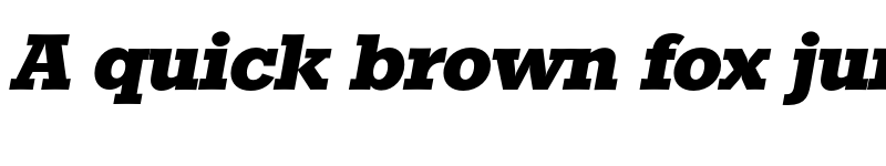 Preview of FONTSPRING DEMO - Stafford Serial Xbold Italic font