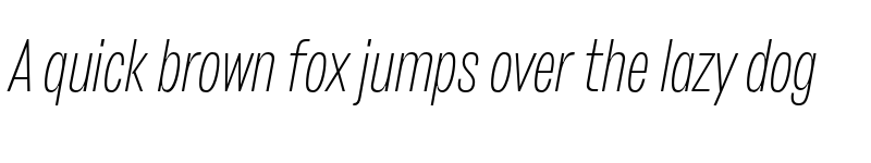 Preview of FONTSPRING DEMO - Stapel Condensed Extra Light Italic font