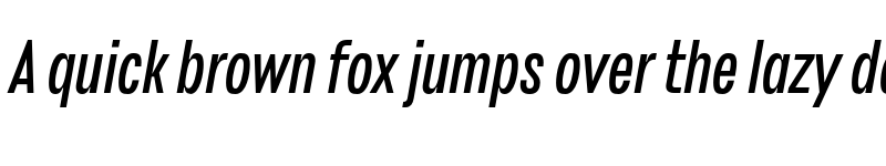 Preview of FONTSPRING DEMO - Stapel Condensed Italic font