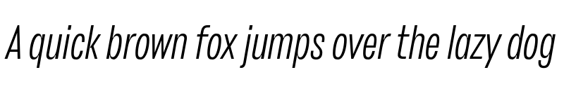 Preview of FONTSPRING DEMO - Stapel Condensed Light Italic font