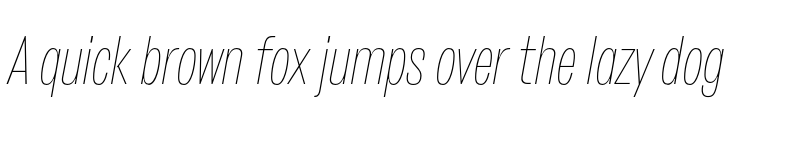 Preview of FONTSPRING DEMO - Stapel Condensed Thin Italic font