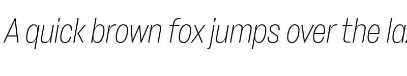 Preview of FONTSPRING DEMO - Stapel Narrow Extra Light Italic font