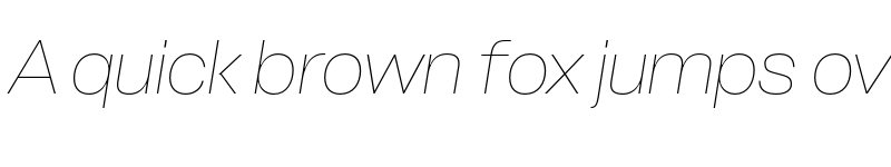 Preview of FONTSPRING DEMO - Stapel Thin Italic font