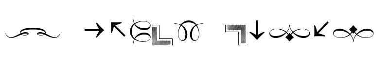 Preview of FONTSPRING DEMO - Strato Pro SC Ornaments Regular font