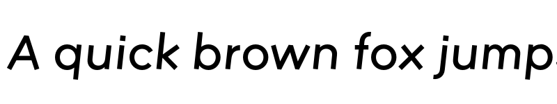Preview of FONTSPRING DEMO - strokeWeight 100 Italic font