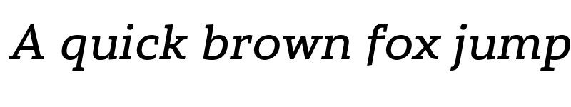 Preview of FONTSPRING DEMO - Stropha Regular Italic Regular font