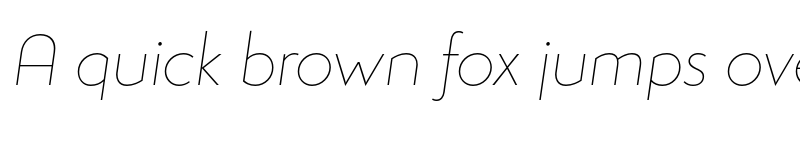 Preview of FONTSPRING DEMO - Studio Gothic Thin Italic font