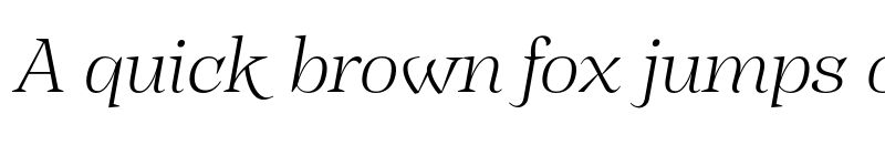 Preview of FONTSPRING DEMO - Subhead Extra Light It Italic font