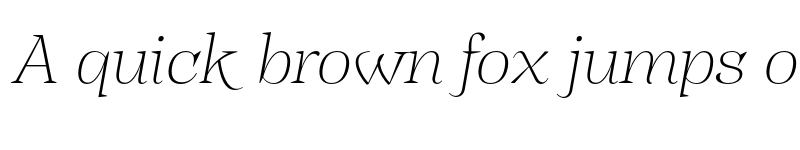 Preview of FONTSPRING DEMO - Subhead Thin It Regular font