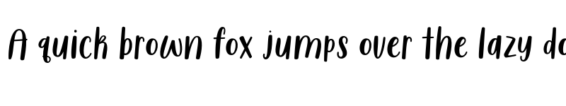 Preview of FONTSPRING DEMO - Sugar & Spice HandSans Regular font