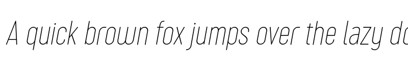 Preview of FONTSPRING DEMO - Sugo Pro Classic Thin Italic font