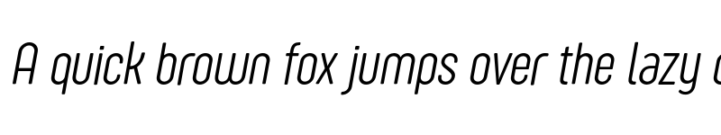 Preview of FONTSPRING DEMO - Sugo Pro Display ExtLt Italic font