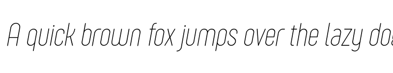 Preview of FONTSPRING DEMO - Sugo Pro Display Thin Italic font