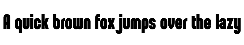 Preview of FONTSPRING DEMO - Sunblock Pro SemiCond Black Regular font