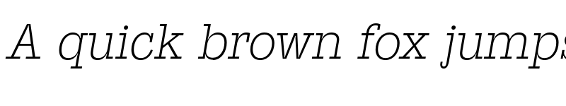 Preview of FONTSPRING DEMO - SuomiSlabSerif Li Italic font