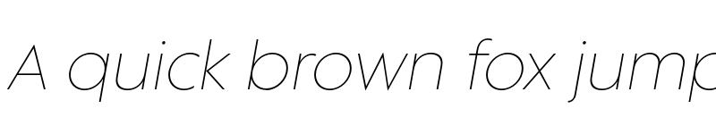 Preview of FONTSPRING DEMO - Supera Gothic UltraLight Italic font