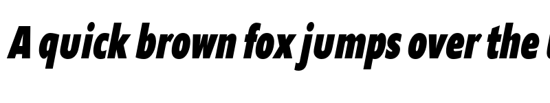 Preview of FONTSPRING DEMO - Supra-BlackCompressedItalic Regular font