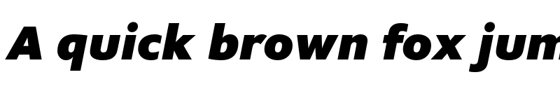 Preview of FONTSPRING DEMO - Supra-BlackItalic Regular font