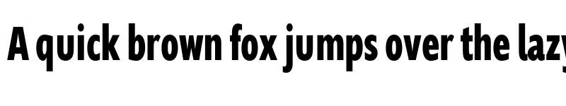 Preview of FONTSPRING DEMO - Supra-BoldCompressed Regular font