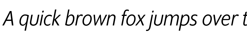 Preview of FONTSPRING DEMO - Supra-LightCondensedItalic Regular font