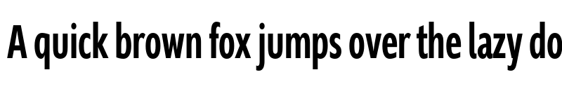 Preview of FONTSPRING DEMO - Supra-MediumCompressed Regular font