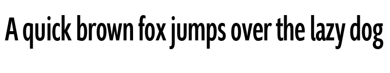 Preview of FONTSPRING DEMO - Supra-NormalCompressed Regular font