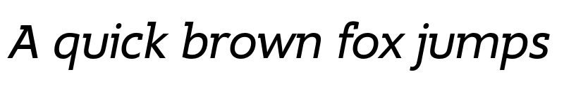 Preview of FONTSPRING DEMO - Supra-NormalDemiserifItalic Regular font