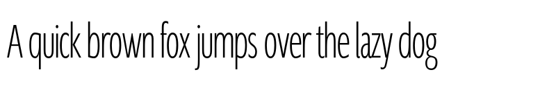 Preview of FONTSPRING DEMO - Supra-ThinCompressed Regular font