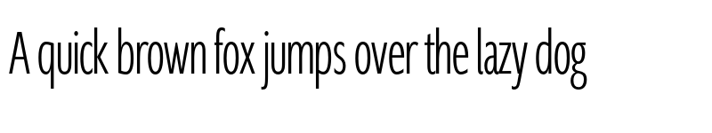 Preview of FONTSPRING DEMO - Supra-XLightCompressed Regular font