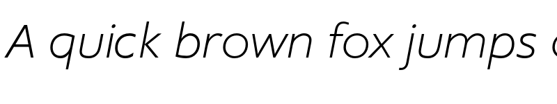 Preview of FONTSPRING DEMO - Supra-XLightItalic Regular font