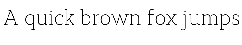 Preview of FONTSPRING DEMO - Synerga Pro ExLt Regular font