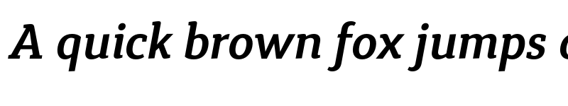 Preview of FONTSPRING DEMO - Synerga Pro SmBd Italic font