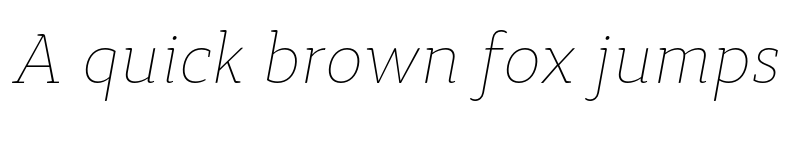 Preview of FONTSPRING DEMO - Synerga Pro Th Italic font