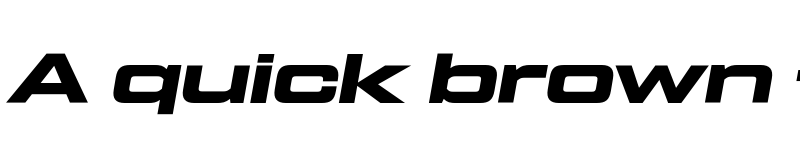Preview of FONTSPRING DEMO - Tactic Sans Ext Exd Blk It Regular font