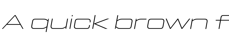 Preview of FONTSPRING DEMO - Tactic Sans Ext Exd Thn It Regular font