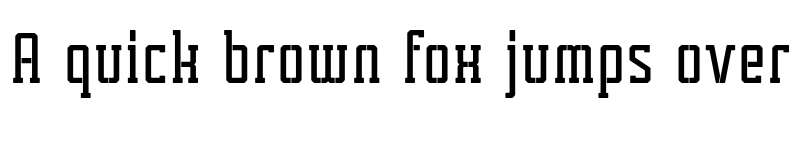Preview of FONTSPRING DEMO - Tecnica Slab Stencil 1 Bd Alt Regular font