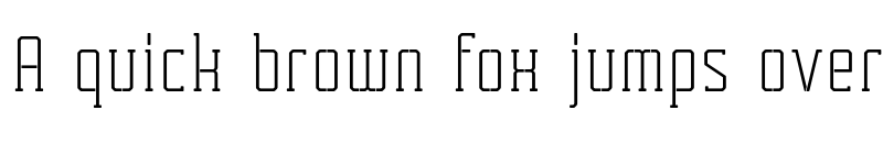 Preview of FONTSPRING DEMO - Tecnica Slab Stencil 1 Rg Alt Regular font