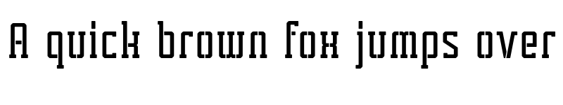 Preview of FONTSPRING DEMO - Tecnica Slab Stencil 2 Bd Alt Regular font