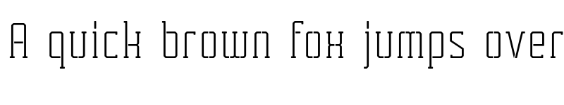 Preview of FONTSPRING DEMO - Tecnica Slab Stencil 2 Rg Alt Regular font