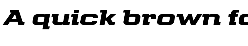 Preview of FONTSPRING DEMO - Telephone Extended Black Italic font