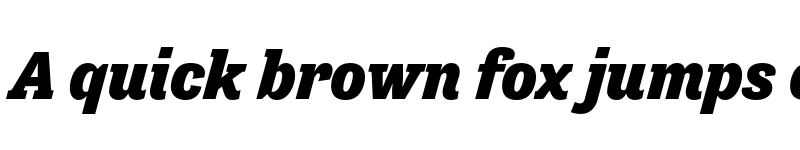 Preview of FONTSPRING DEMO - Tenso Slab Black Italic font