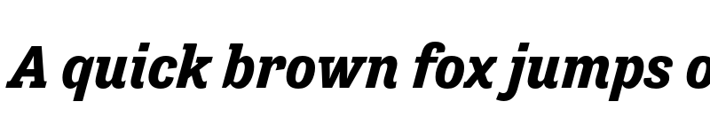 Preview of FONTSPRING DEMO - Tenso Slab Bold Italic font