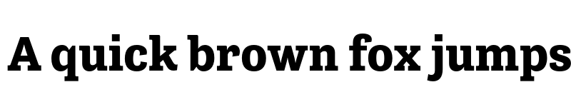 Preview of FONTSPRING DEMO - Tenso Slab Bold font